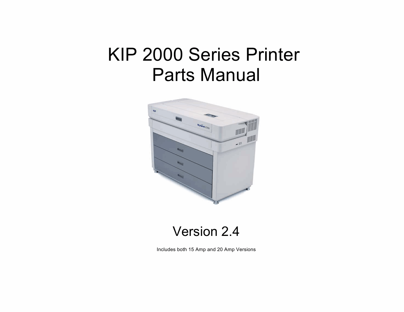 KIP 2000 Parts Manual-1